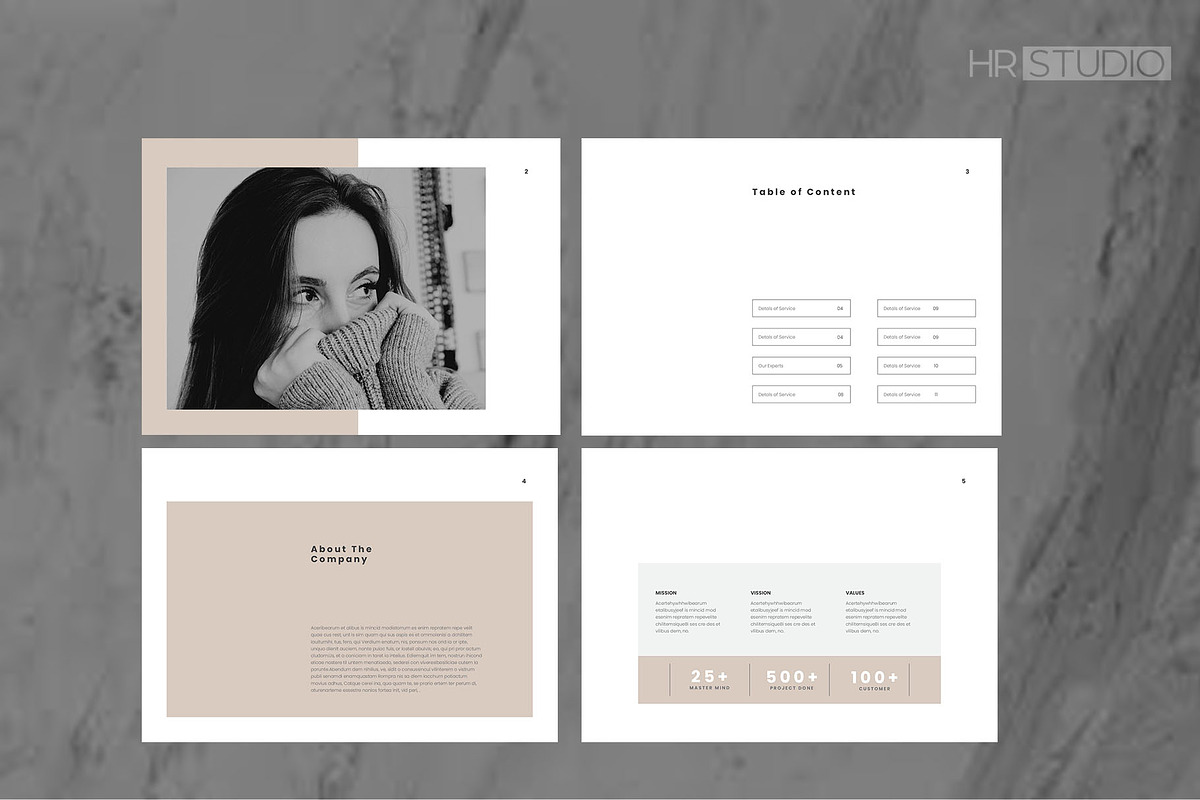 Project Proposal | Adobe InDesign, a Brochure Template by HR Studio (Photo 2 of 8)