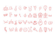 Carnival Handdrawn Illustration, an Object Graphic by SLAB! Design (Thumbnail 2 of 2)