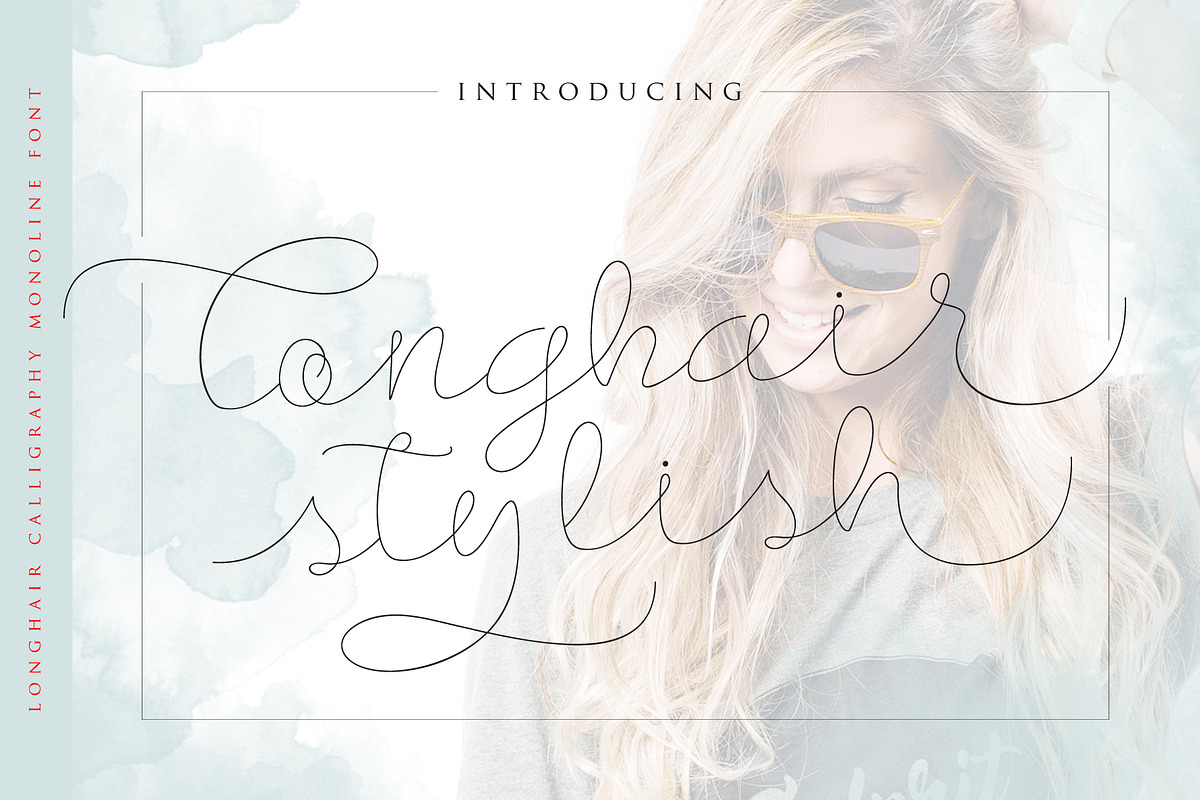 Longhair - Monoline Script Font