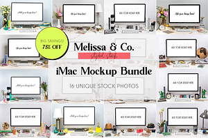 iMac Mockup Styled Desktop Bundle