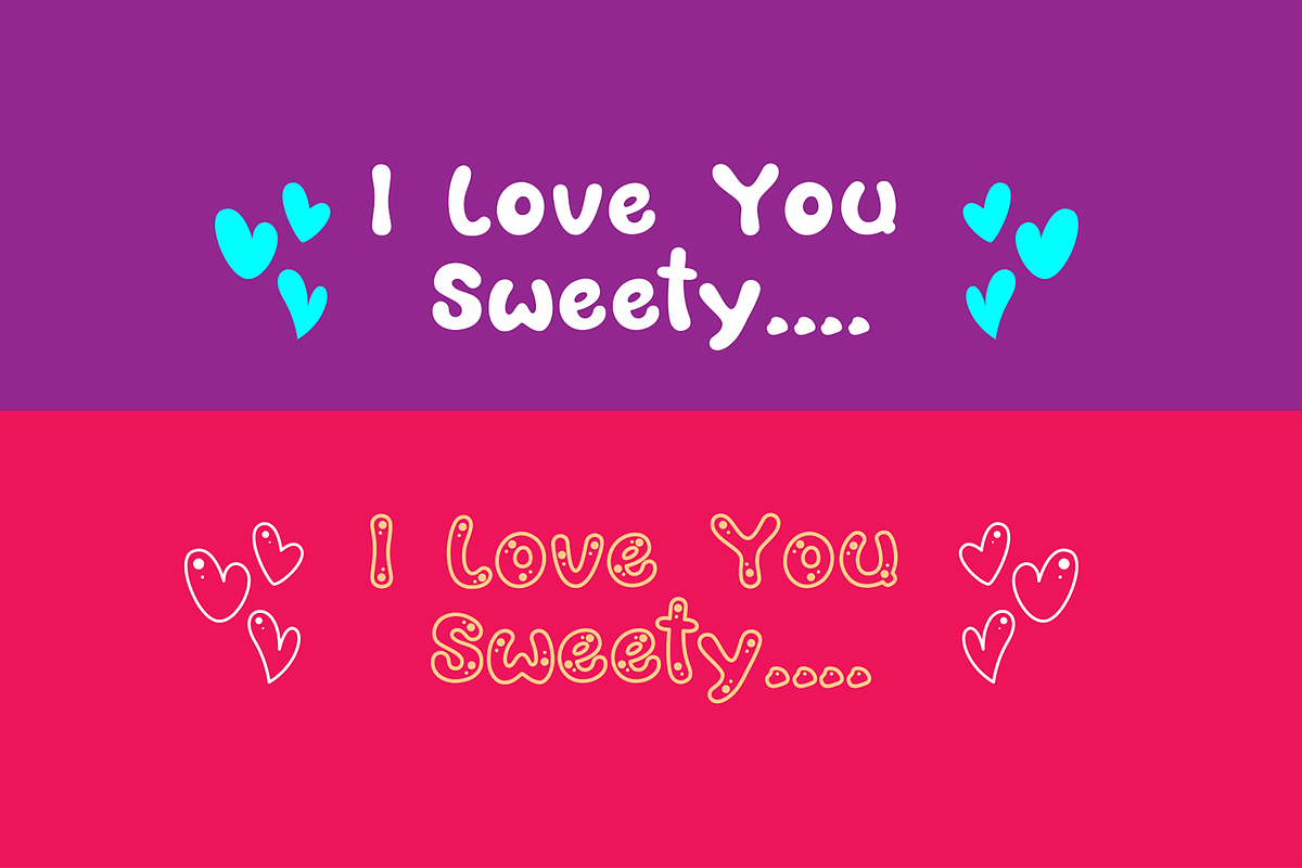 Buncits Cutes Typeface Font 2 Style, a Font by DiosiArt (Photo 7 of 10)