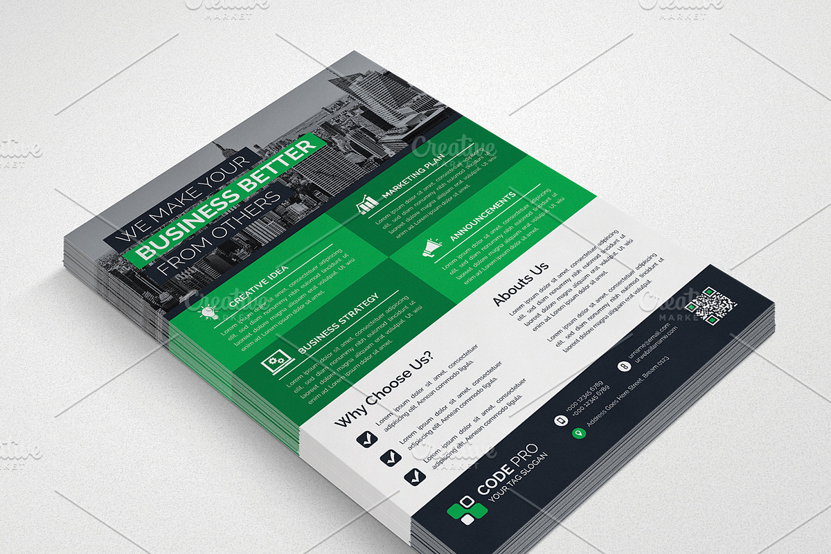 Flyers, a Flyer Template by pixelworkz (Photo 4 of 6)