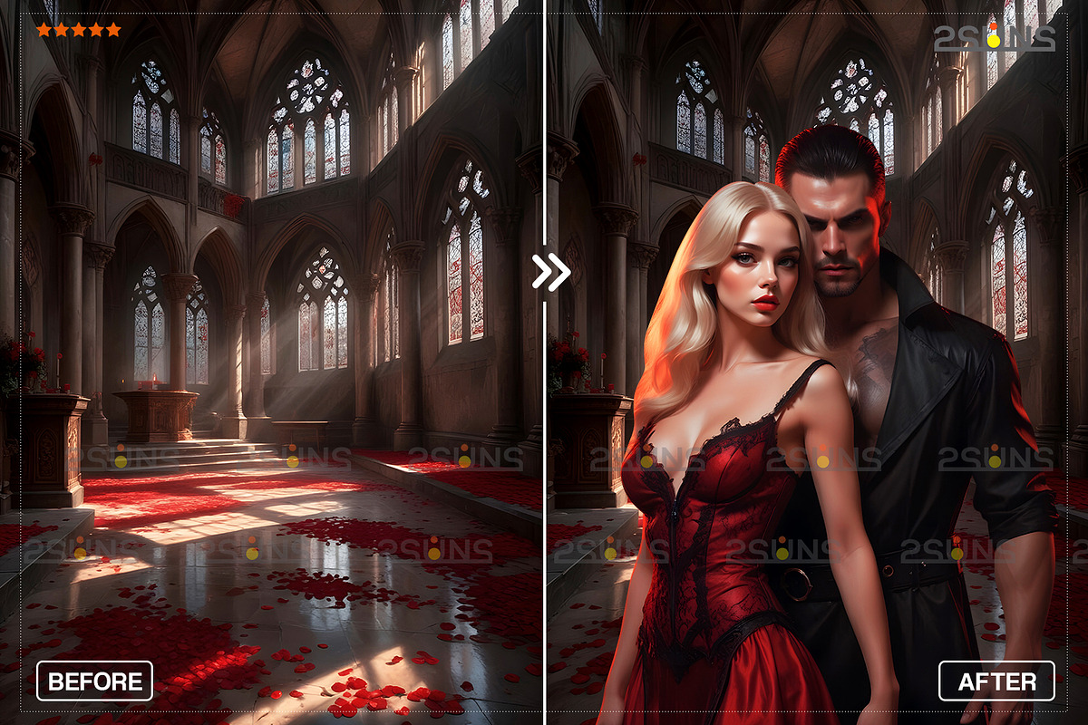 Halloween overlays, Vampire backdrop, an Object Graphic by 2SUNS