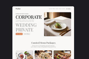 Platter Catering Framer Template