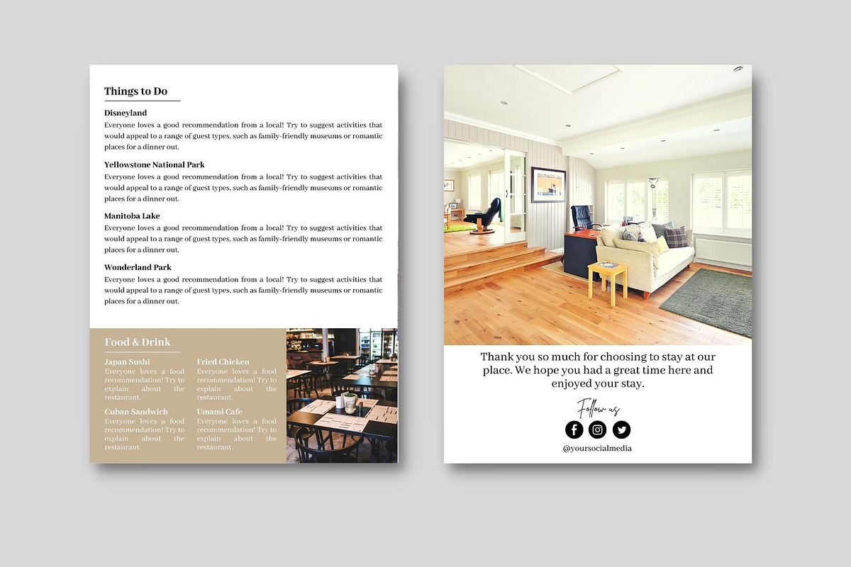 Airbnb Welcome Book | Canva Template, a Magazine Template by bonadigitals (Photo 4 of 4)