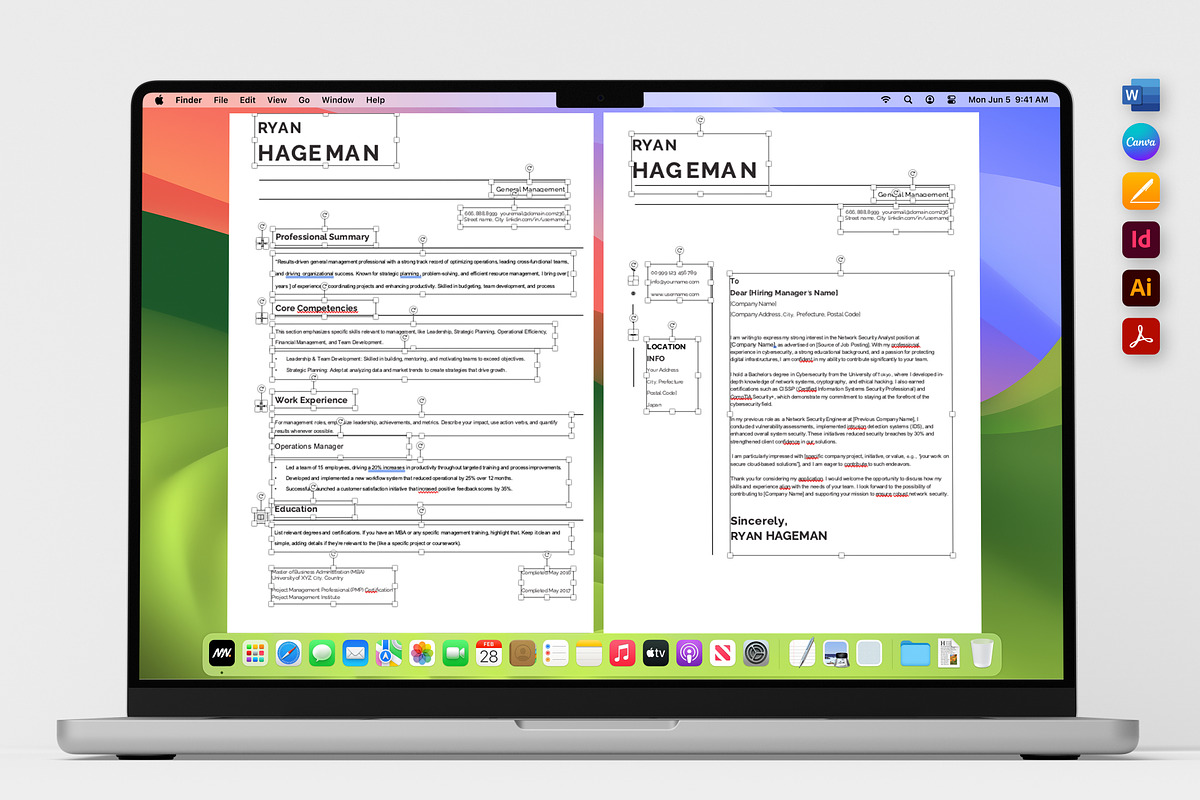 Career Application Template, a Resume Template by Nur Designer (Photo 4 of 4)