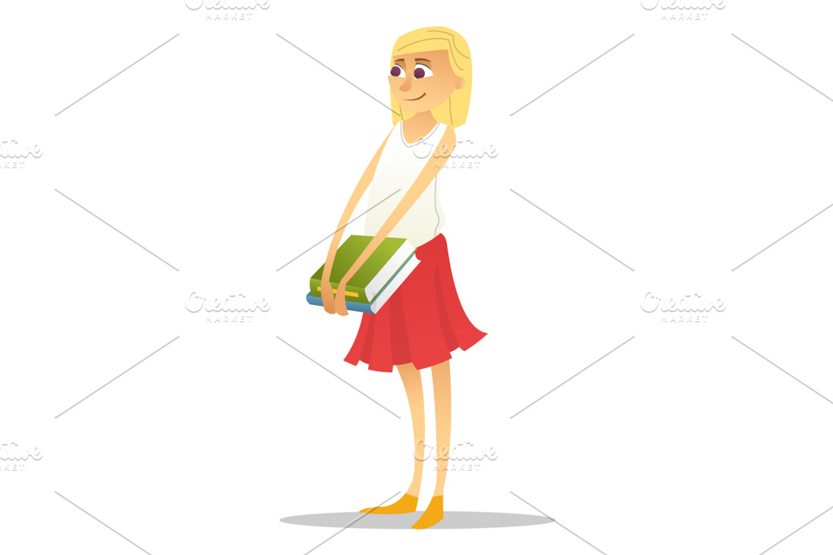 Set of students, an Education Illustration by I-RO (Photo 4 of 9)