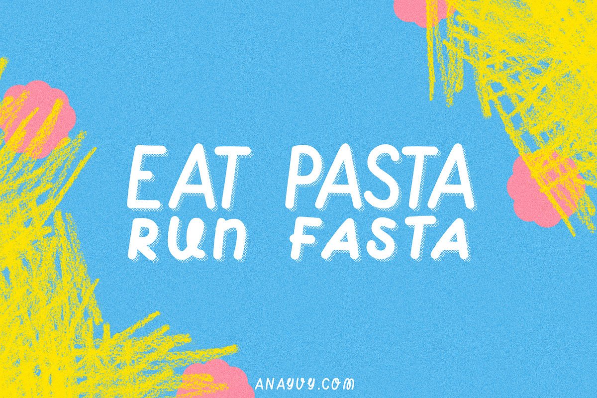 Taste of Sweet | handwritten font preview 8