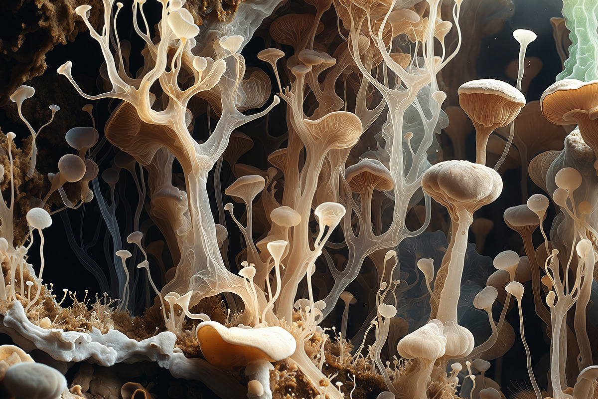 72 Microscopic Fungi Backgrounds, a Background Graphic by h.utomo (Photo 41 of 72)