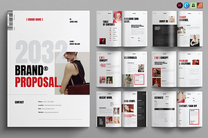 Brand Proposal Template, a Brochure Template by NorthPeak