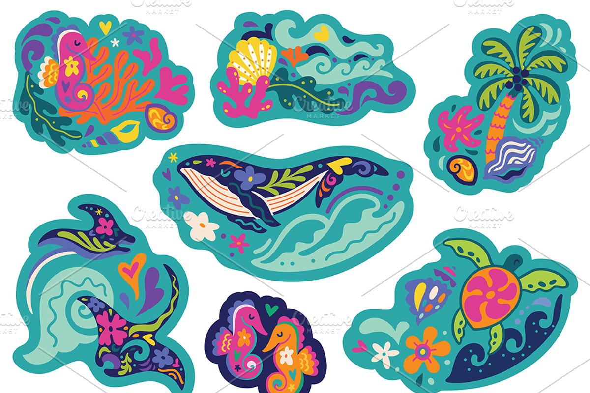 Tiny Weird Worlds Sticker Collection, an Object Illustration by PenguinHouse (Photo 16 of 18)