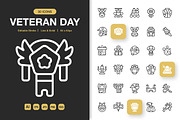 Veteran Day Icons, an Icon by Spacepixel Creative (Thumbnail 1 of 3)