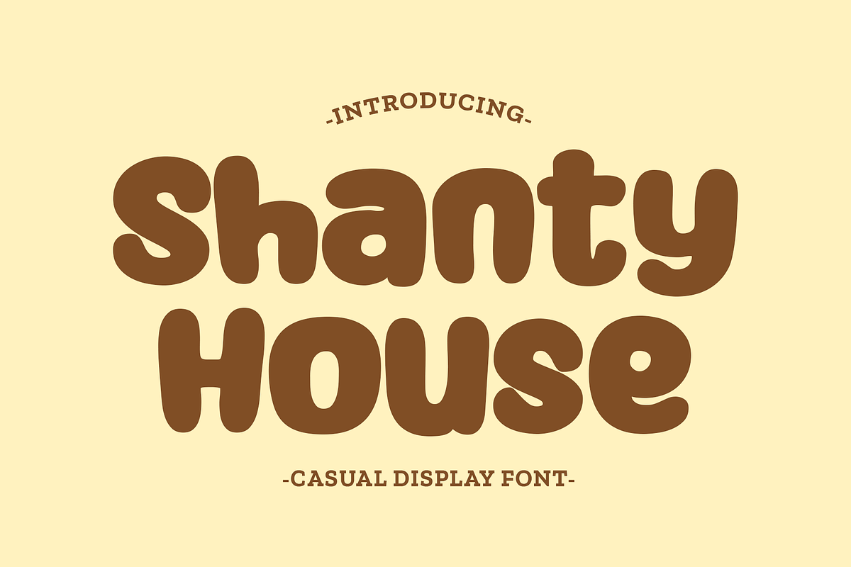 Shanty House Font, a Font by Ali Hamidi (Photo 1 of 9)