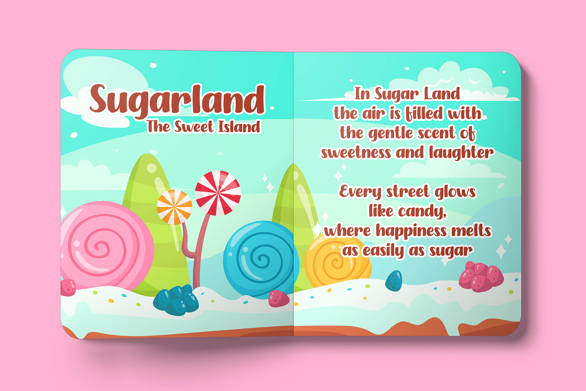 Holy Sugar - Cute Playful Font, a Font by Gumrega Studio (Photo 3 of 8)