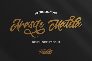 Anasite Malela - Bold Script Font