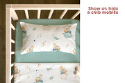 Realistic Crib Bedding Mockup, a Household Mockup by Brzozowska (Thumbnail 2 of 8)