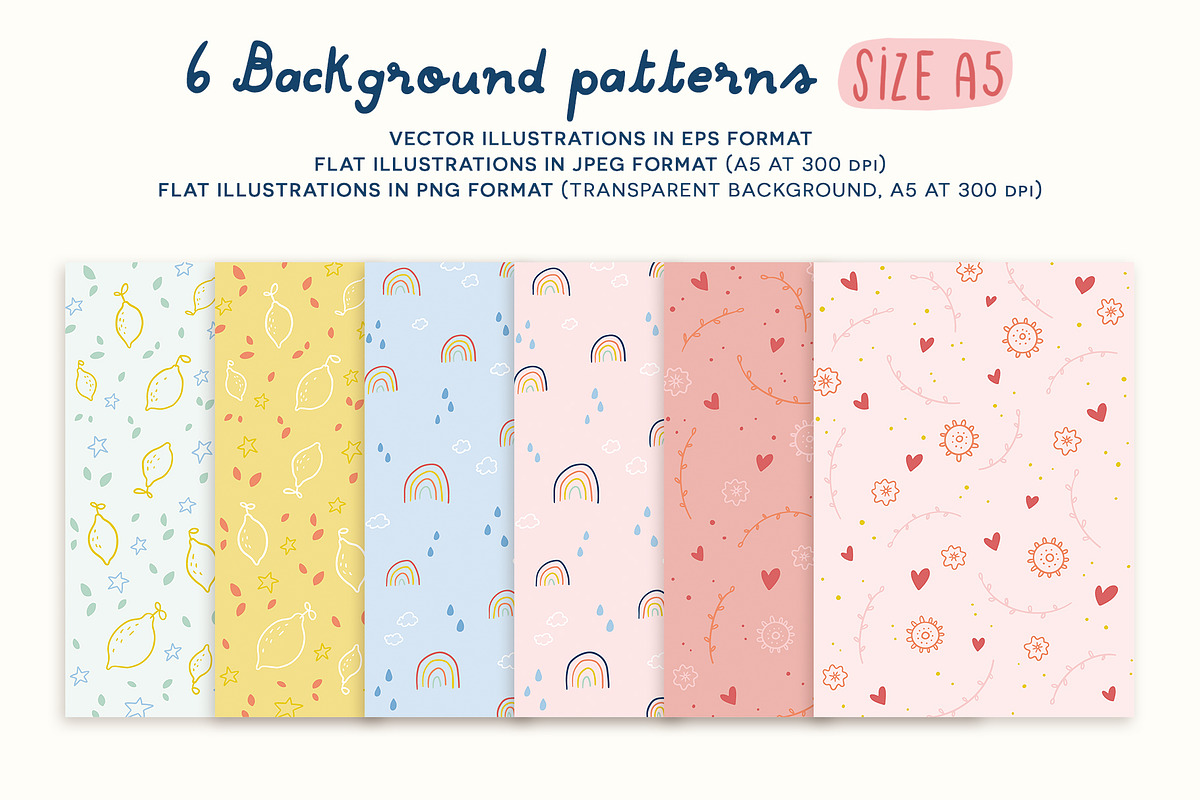 Floral Spring Bundle, Patterns +more, a Pattern Graphic by Carole Chevalier (Photo 8 of 11)