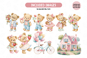 Pastel Teddy Bears Clipart Bundle, an Illustration by TatiMockup (Thumbnail 3 of 6)