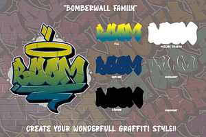 Bomber Wall Graffiti Font