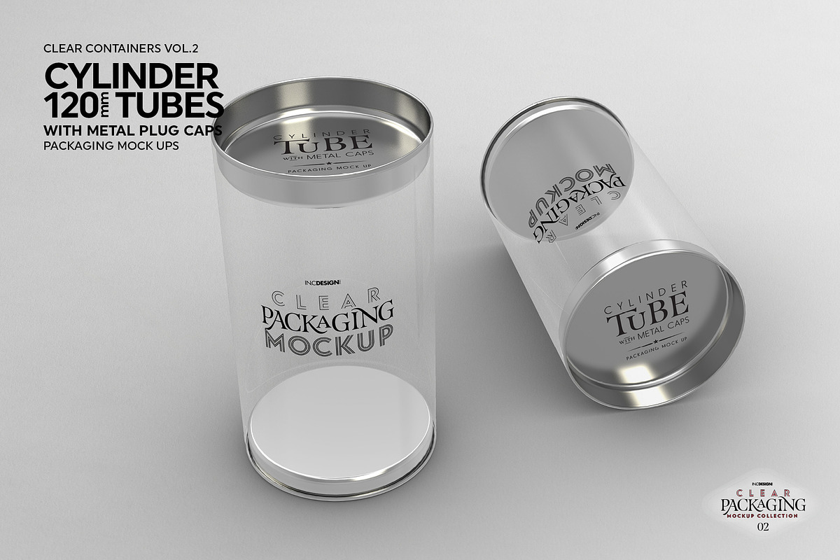 02 Clear Container Packaging MockUps, a Cups & Container Mockup by INCDesign (Photo 2 of 22)