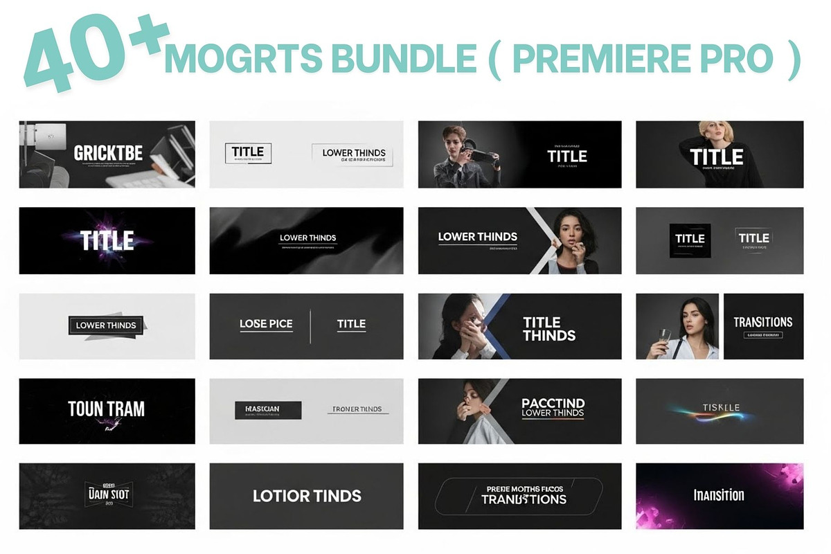 MOGRTs – 40 Motion Graphics Template, a Social Media Template by Crox Studio | Digital (Photo 6 of 11)