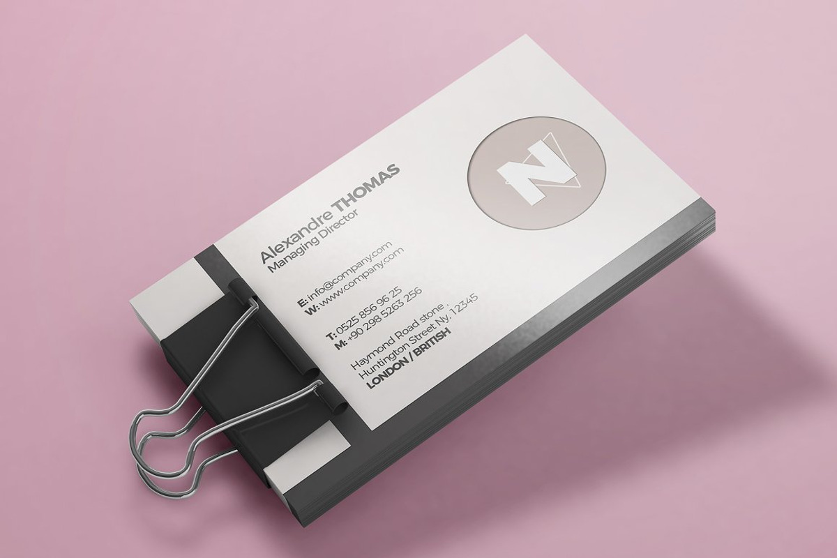 Business Card Mockup Bundle, a Print Template by Nevada63 (Photo 2 of 18)