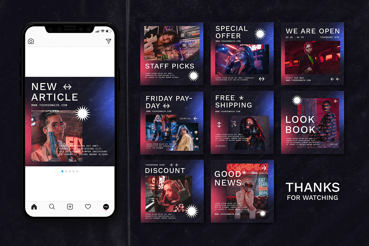Radiant - Instagram Templates, a Social Media Template by Rakyu (Photo 7 of 7)