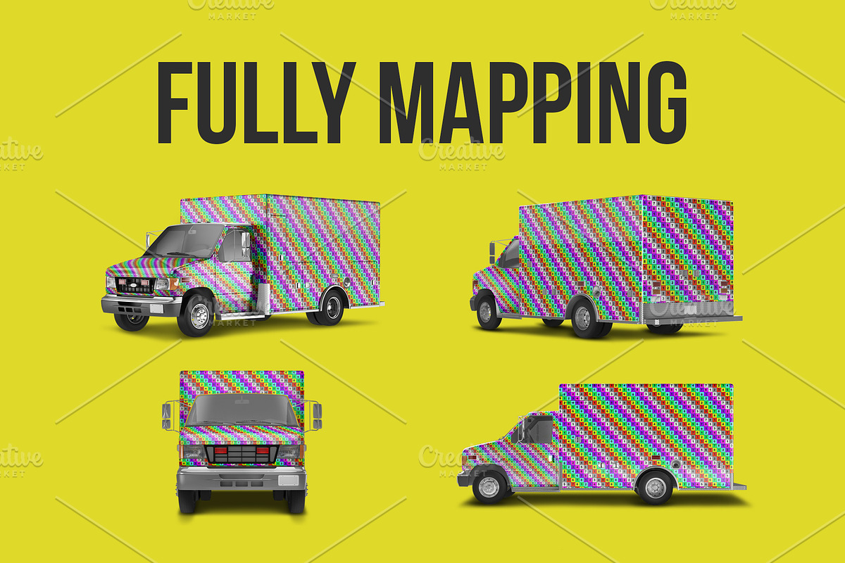 Realistic PSD Truck Mockup, a Product Mockup by Sinlatown (Photo 5 of 5)