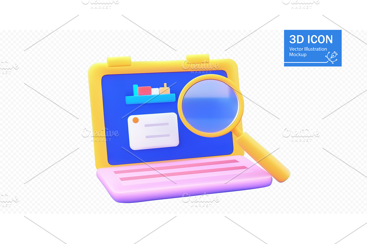 Colorful 3D vector illustration of a, a Technology Illustration by ZinetroN