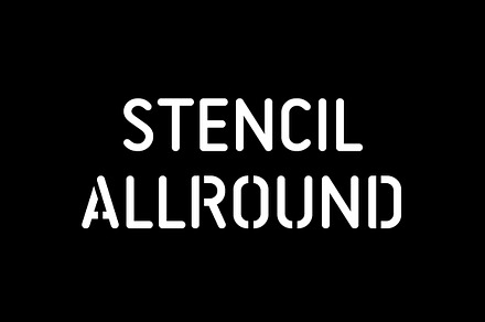 Stencil Allround Typeface, a Font by Letterwerk