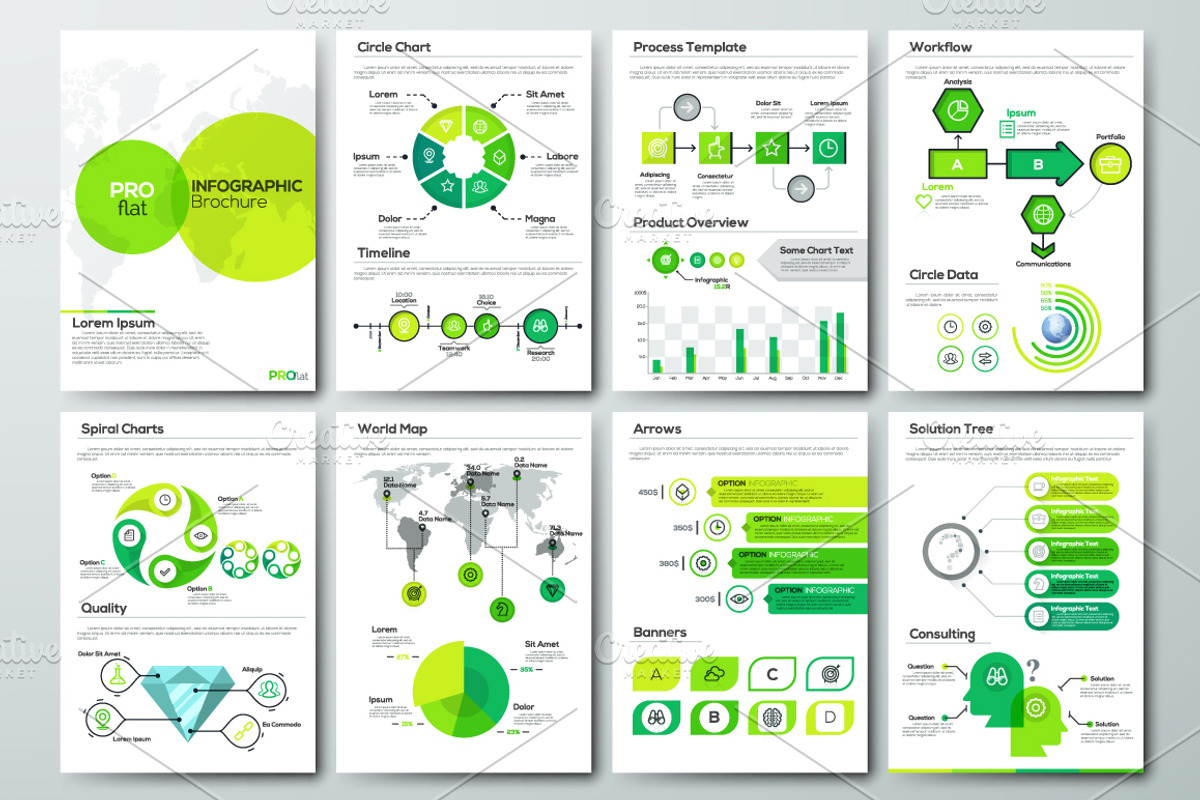 Pro Flat Infographic Brochure 9, a Presentation Template by Andrew Kras Design (Photo 4 of 6)