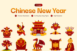 Chinese New Year Illustrations, a Decorative Illustration by Creative Stall