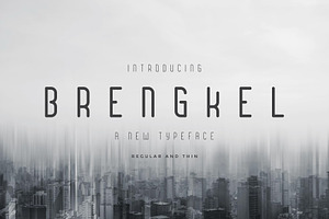 Brengkel - Condensed Font