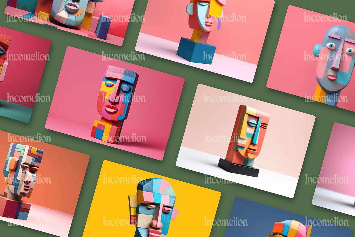 16 Picasso Statue Illustration, a Person Illustration by Incomelion (Photo 5 of 6)