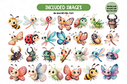 Watercolor Bug Clipart Bundle, an Illustration by TatiMockup (Thumbnail 3 of 6)