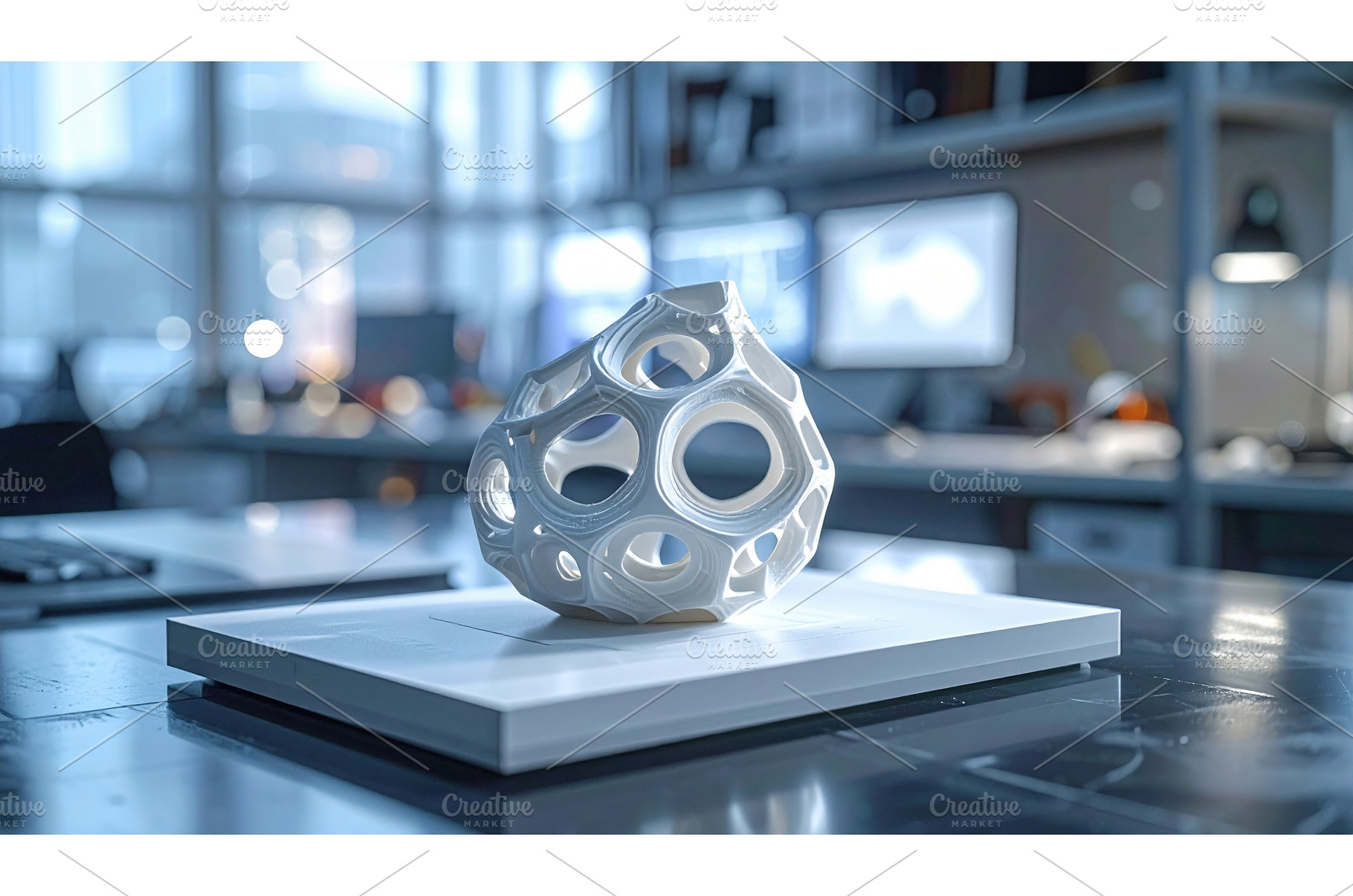 Intricate white abstract geometric, an Abstract Photo by Igor Tichonow