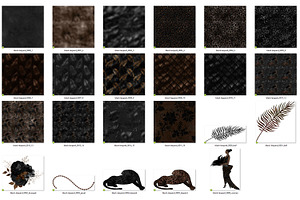 Black Leopard Digital Paper