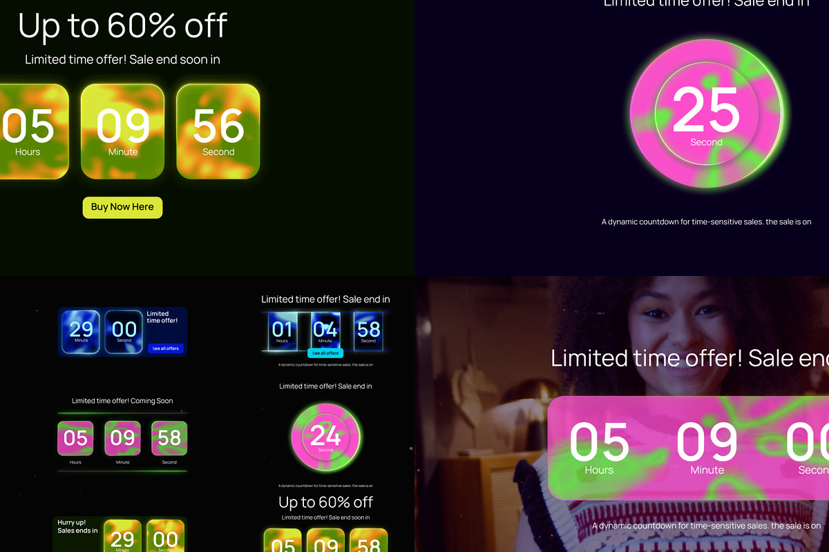 Modern Discount Timer for Sale, a Social Media Template by Loin Studio (Photo 2 of 3)