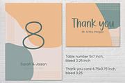 Abstract modern wedding cards suite, an Invitation Template by MariiaVD (Thumbnail 6 of 10)