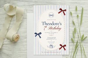 Whimsical Birthday Boy Invitation, an Invitation Template by heynomi