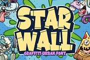 Starwall - Graffiti Urban Font, a Sans Serif Font by Blankids Studio (Thumbnail 1 of 6)