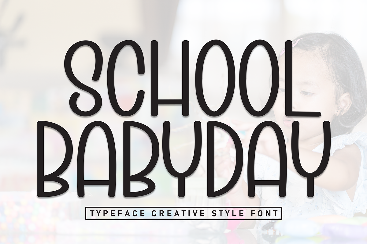 School Babyday | Script Font, a Script Font by Scratchones (Photo 1 of 8)