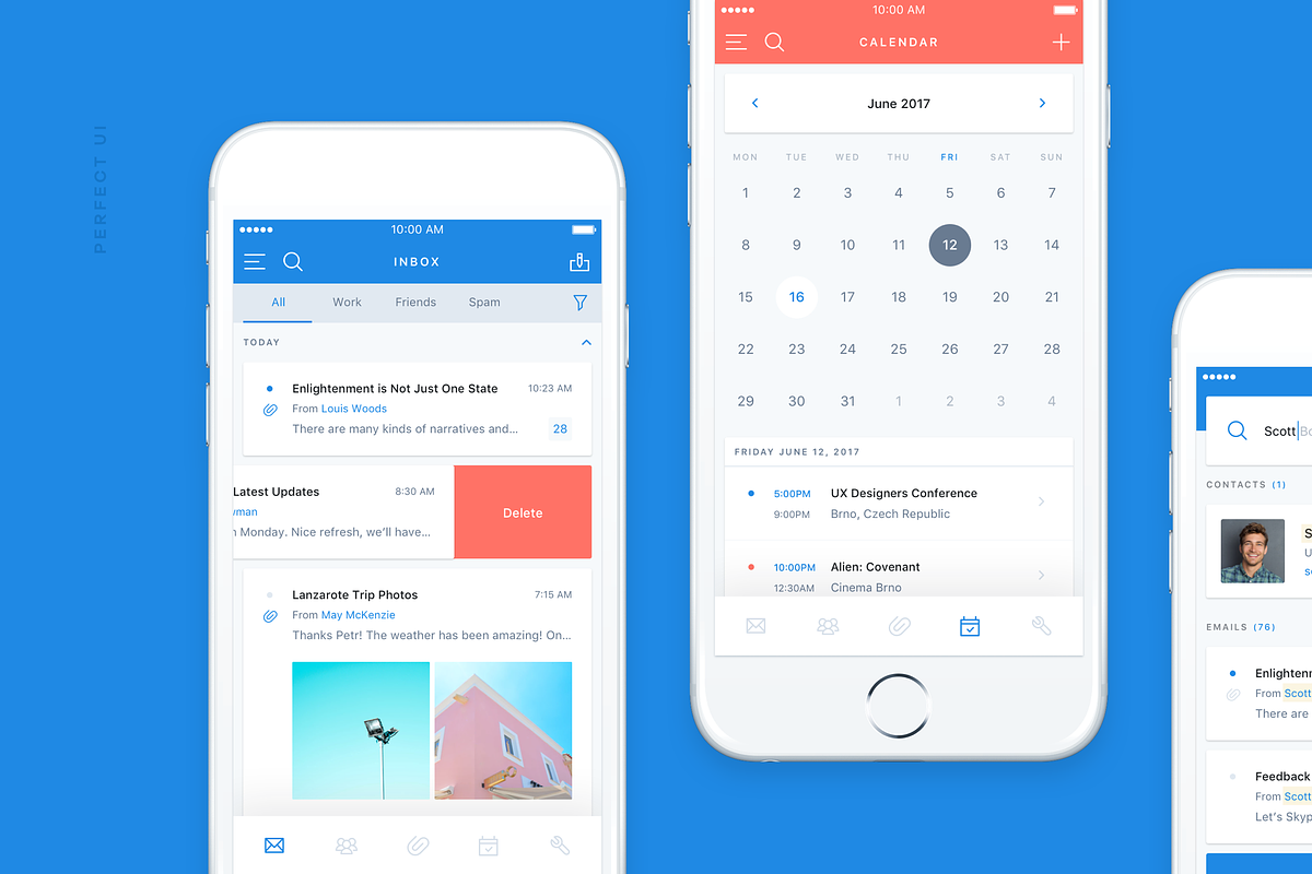 Email & Calendar UI/UX Kit (Sketch), an UI Kit Template by Petr Knoll (Photo 5 of 5)
