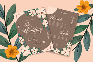Wedding Invitation Elegant Floral, a Templates & Theme by studiogstock