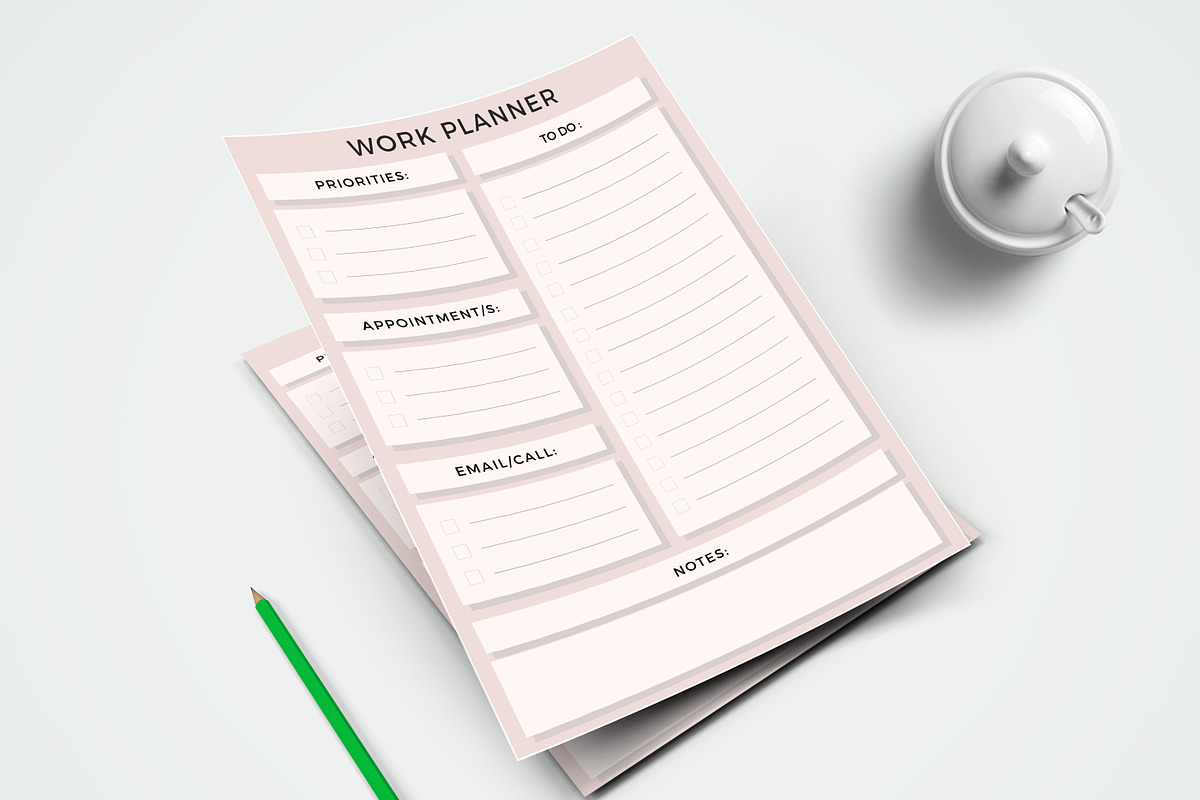 Canva Work Sheet Planner, a Templates & Theme by ARP Creation (Photo 3 of 3)