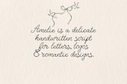 Dear Amelie - Delicate Script Font, a Handwritten Font by BilberryCreates (Thumbnail 8 of 9)