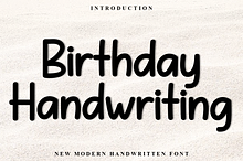 Birthday Handwriting