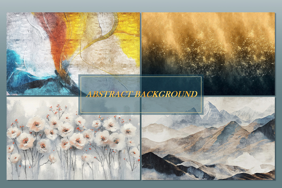 Modern oil painting wallpaper, a Wallpaper Graphic by DamonYang's shop (Photo 4 of 7)