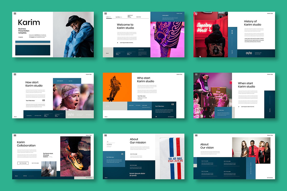 Karim - Business Google Slide Templa, a Presentation Template by Dens Creative Studio (Photo 2 of 6)