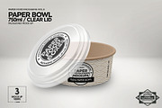 750ml Paper Bowl Clear Lid Mockup, a Packaging Mockup by INCDesign (Thumbnail 6 of 7)